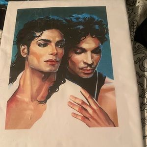Canvas board of Michael Jackson and prince